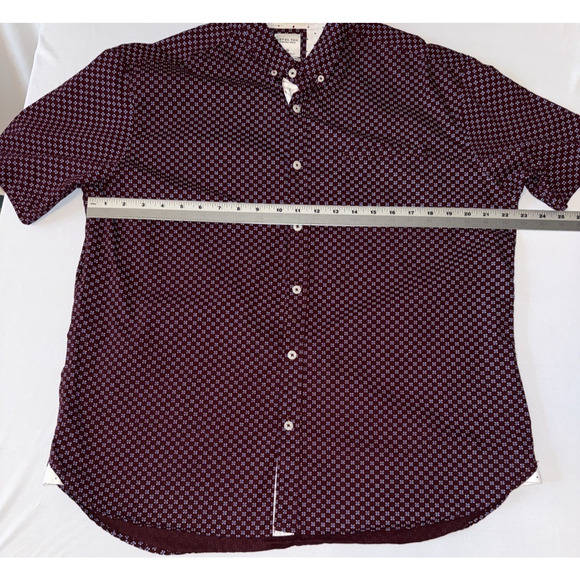 Level Ten Men’s XL Retro Preppy Short Sleeve Button Down Shirt Business Office - Picture 9 of 11